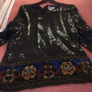 Vintage sequin top. Fabulous